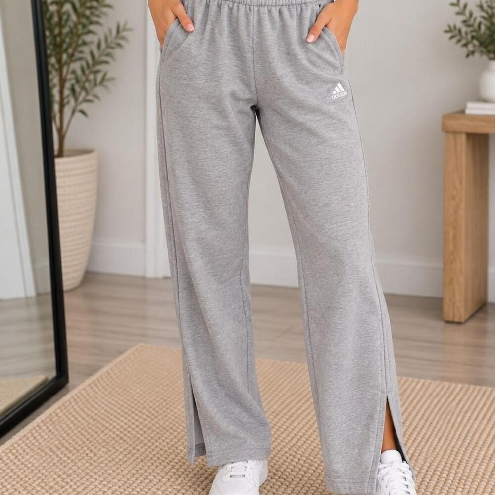 Adidas gray jogger pants size S
